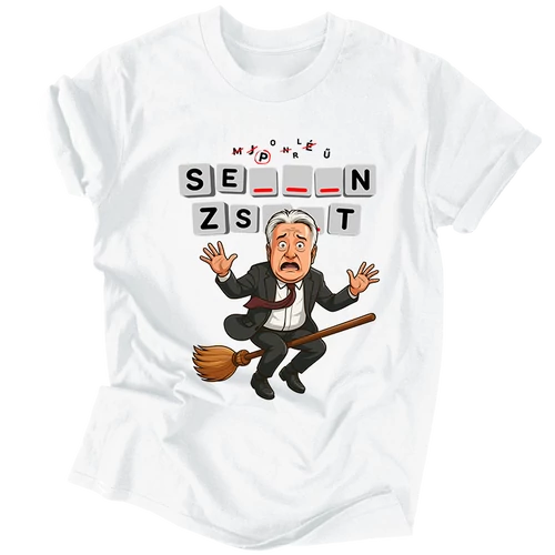 Seprűn Zsolt?! póló (Fehér)