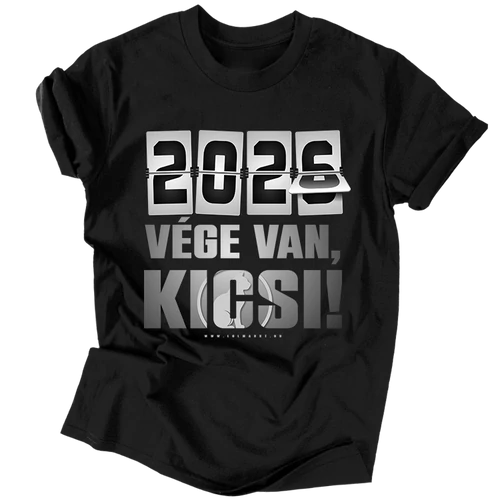 Vége van, kicsi! póló (Fekete)
