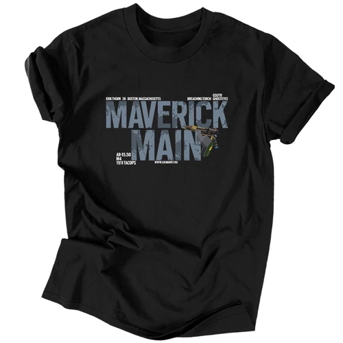 Maverick Main férfi póló (Fekete)