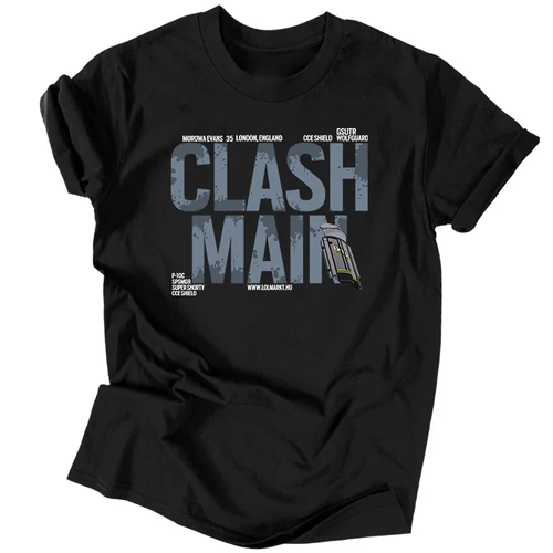 Clash Main férfi póló (Fekete)