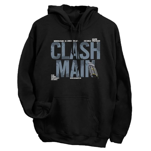 Clash Main kapucnis pulóver (Fekete)