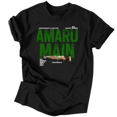 Amaru Main férfi póló (Fekete)