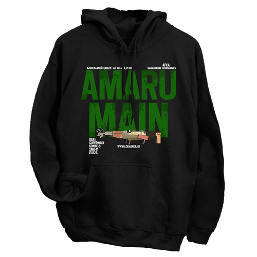 Amaru Main kapucnis pulóver (Fekete)