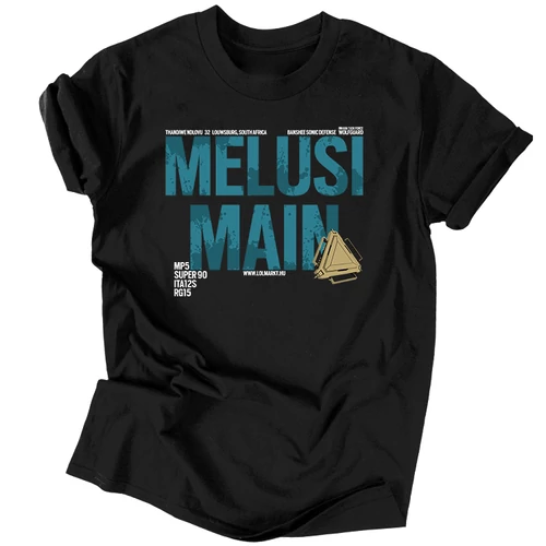 Melusi Main férfi póló (Fekete)