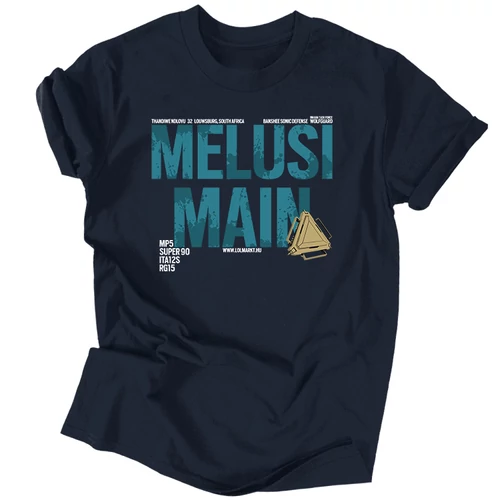 Melusi Main férfi póló (Sötétkék)