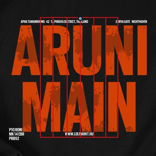 Aruni Main férfi póló (B_Fekete)