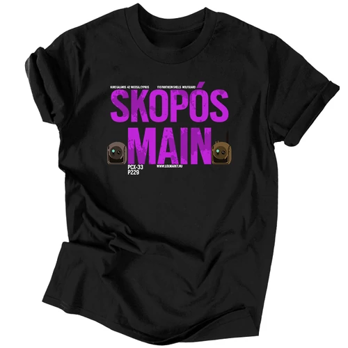 Skopós Main férfi póló (Fekete)