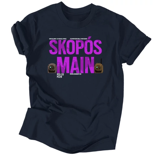 Skopós Main férfi póló (Sötétkék)