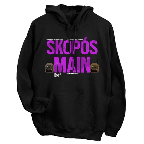 Skopós Main kapucnis pulóver (Fekete)