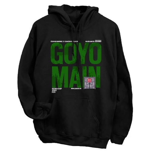 Goyo Main kapucnis pulóver (Fekete)