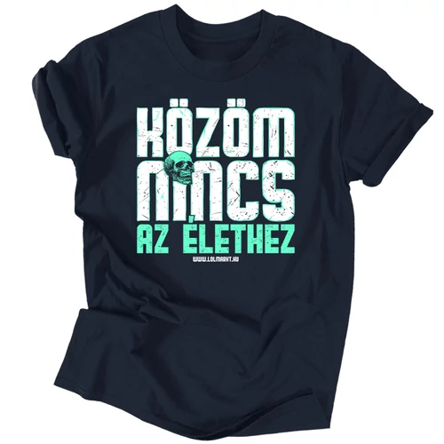Közöm nincs az élethez férfi póló (Sötétkék)