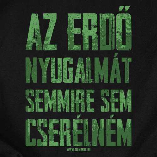 Az erdő nyugalmát női póló (B_Fekete)