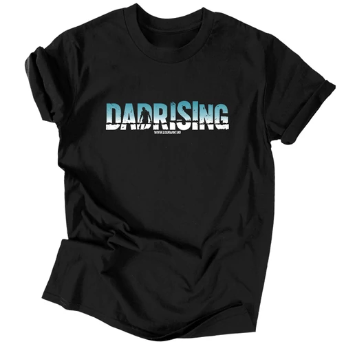 Dad Rising férfi póló (Fekete)