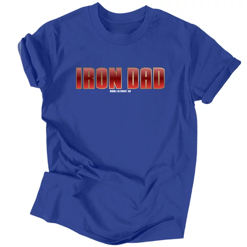 Iron Dad férfi póló (Királykék)