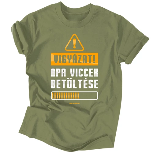 Apa viccek férfi póló (Military)