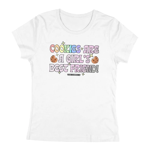 Cookies are a girl's best friend női póló (Fehér)
