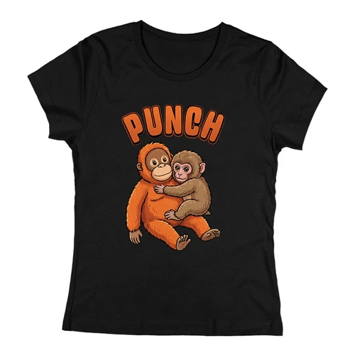 Punch póló (női-fekete)