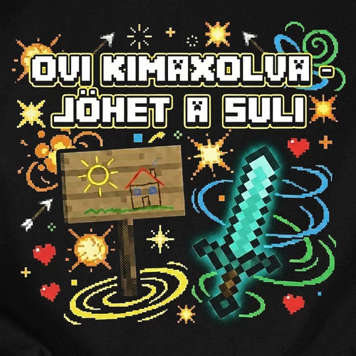 Ovi kimaxolva gyerek póló (B_szürke)