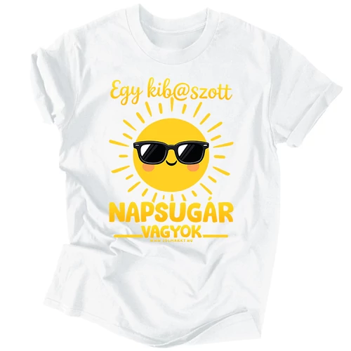 Napsugár vagyok póló (ff_fehér)