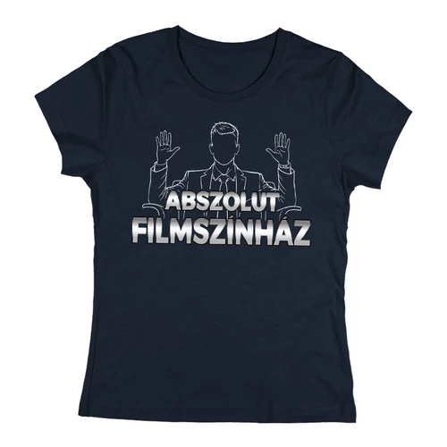 Abszolút filmszínház női póló (Sötétkék)