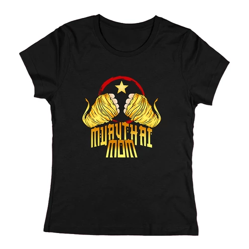 Muay Thai MOM női póló (Fekete)