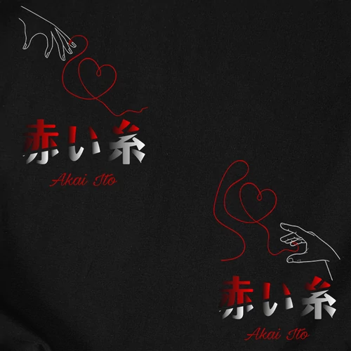 Akai Ito páros póló szett (B_Fekete)