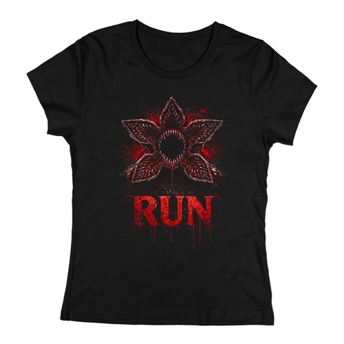 Run póló (Női-fekete)