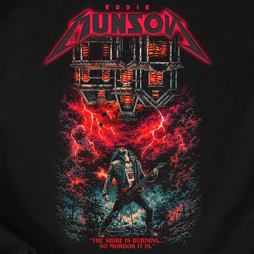 Eddie Munson póló (B_Fekete)