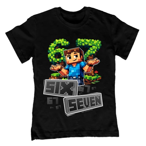 Six Seven Craft gyerek póló (Fekete)
