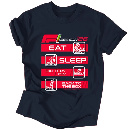 Eat Sleep F1 póló (ff-sötétkék)