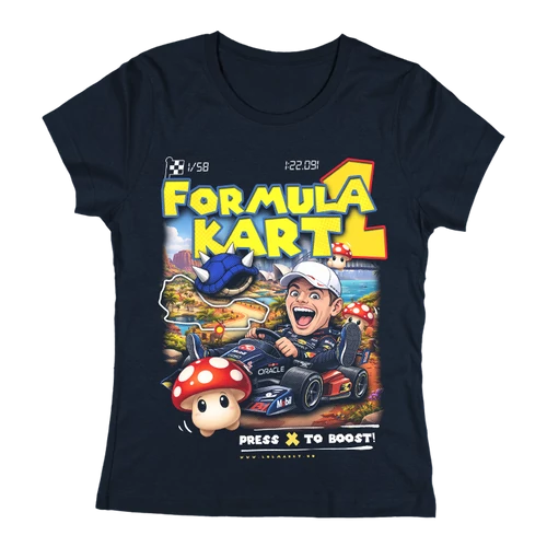 Eat Sleep F1 póló (Női-sötétkék)