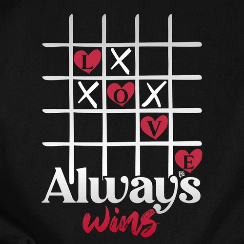 Love always wins póló (B_fekete)