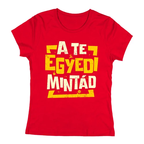 Egyedi környakas női póló eleje