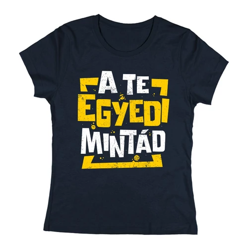 Egyedi környakas női póló eleje