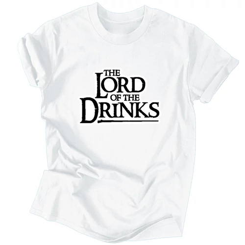 Lord of the Drinks férfi póló (Fehér)