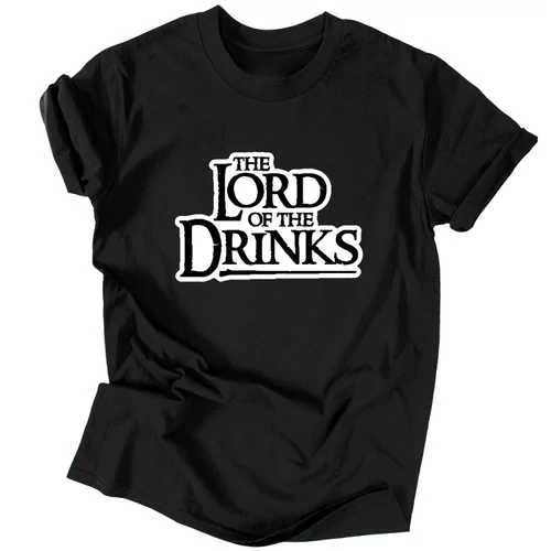 Lord of the Drinks férfi póló (fekete)