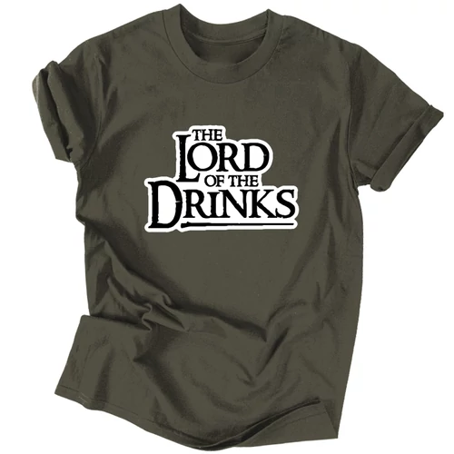 Lord of the Drinks férfi póló (Grafit)
