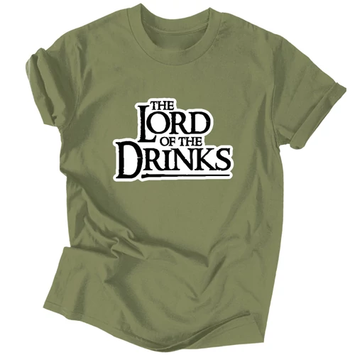 Lord of the Drinks férfi póló (Military)