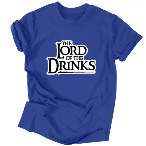 Lord of the Drinks férfi póló (Királykék)