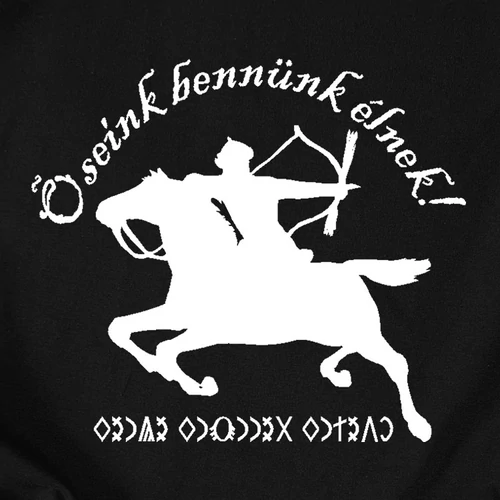 Őseink bennünk élnek pulóver (B_fekete)