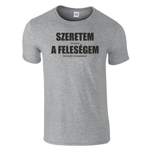amikor a feleségem elenged horgászni póló (királykék)
