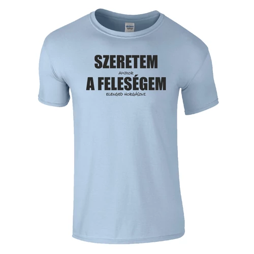amikor a feleségem elenged horgászni póló (narancs)