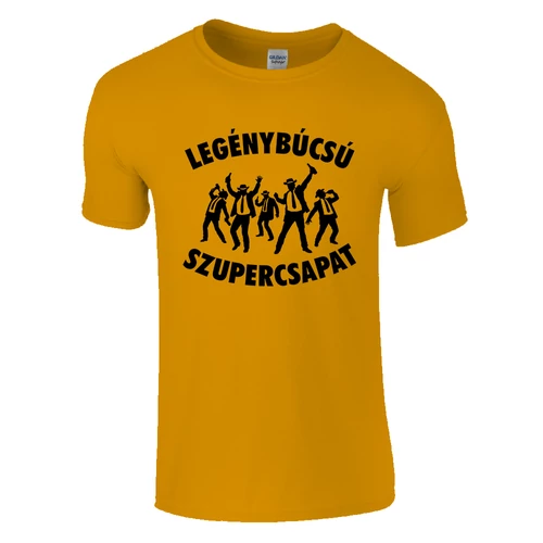Legénybúcsú Szupercsapat póló (Narancs)