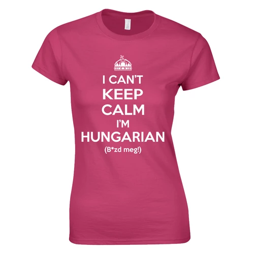 I can't keep calm női póló (rózsaszín)