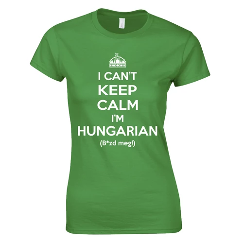 I can't keep calm női póló (zöld)