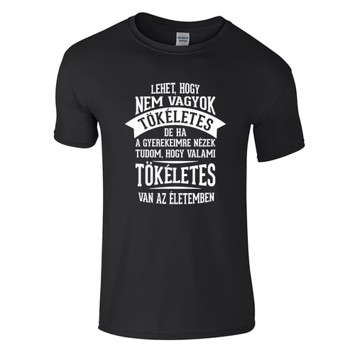 Tökéletes gyerekeim póló (Fekete)