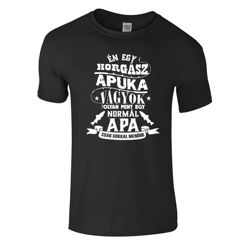 Horgász apuka (fekete)