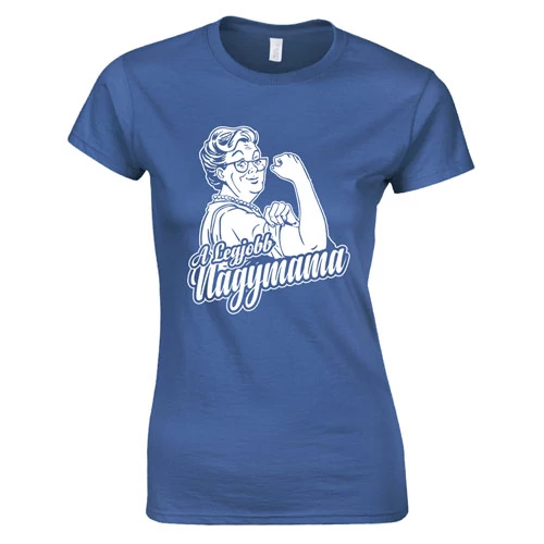 A legjobb nagymama női póló(királykék)