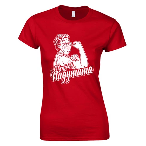 A legjobb nagymama női póló(piros)