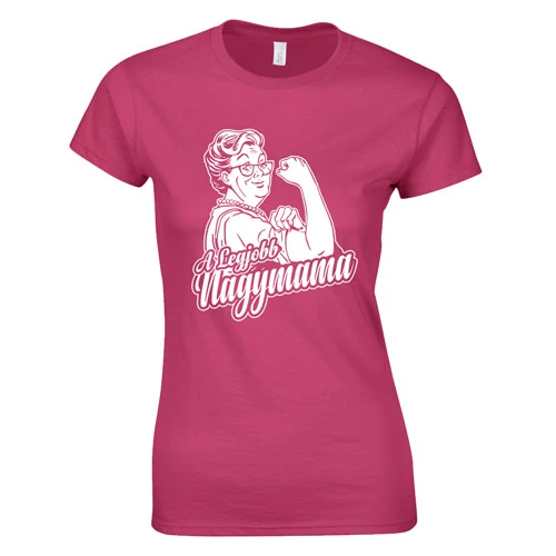 A legjobb nagymama női póló(Rózsaszín)